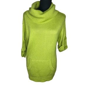 Olive Green Cowl Neck Sweater